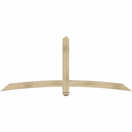 Ekena Millwork Bellingham Rough Sawn Timber Gable Bracket, Douglas Fir, 84"W x 35"H x 4"D x 4"F, 10/12 Pitch GBW084X35X0404BEL00RDF